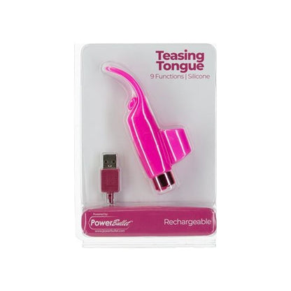 Power Bullet Teasing Tongue  w Rechargeable Bullet Pink Pink