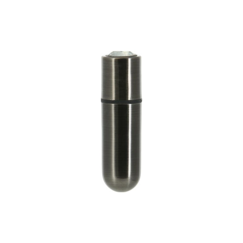 Power Bullet First Class 6cm Rechargeable w Crystal Gun Metal Gun Metal