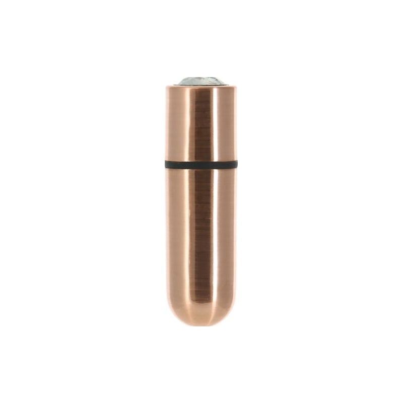 Power Bullet First Class 6cm Rechargeable w Crystal Rose Gold Rose Gold