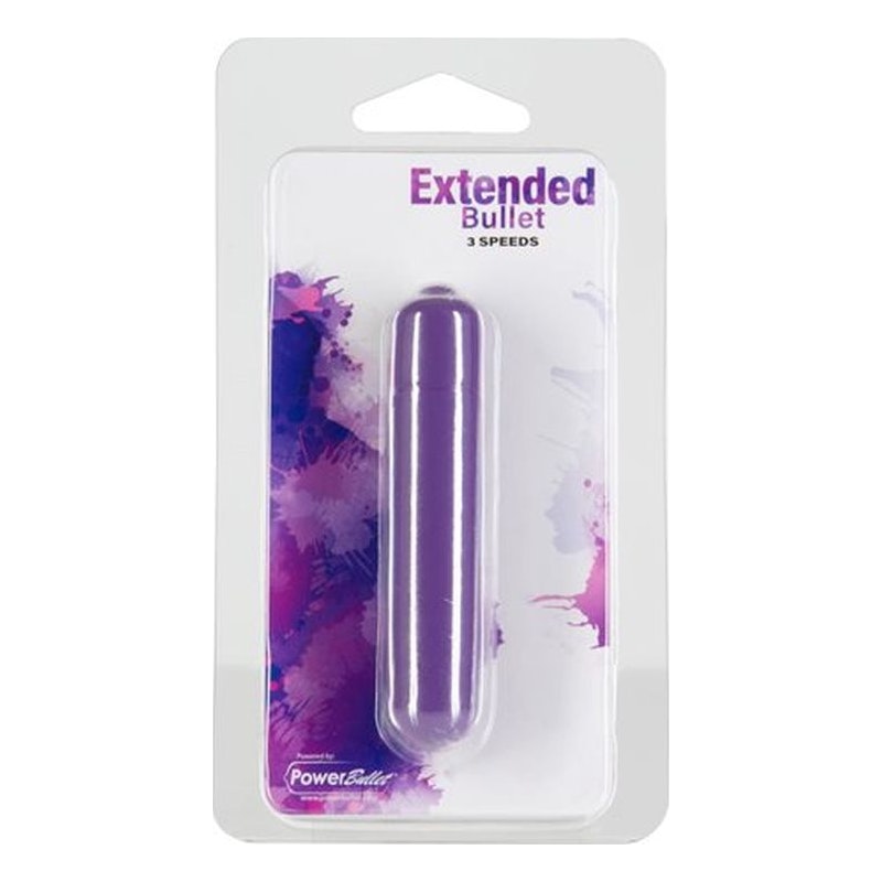 Power Bullet Extended 9cm 3 Speed Purple Purple