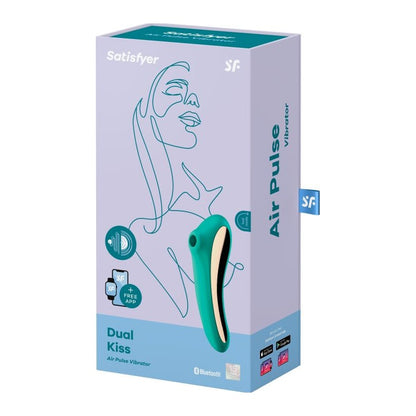 Satisfyer Dual Kiss Green Teal