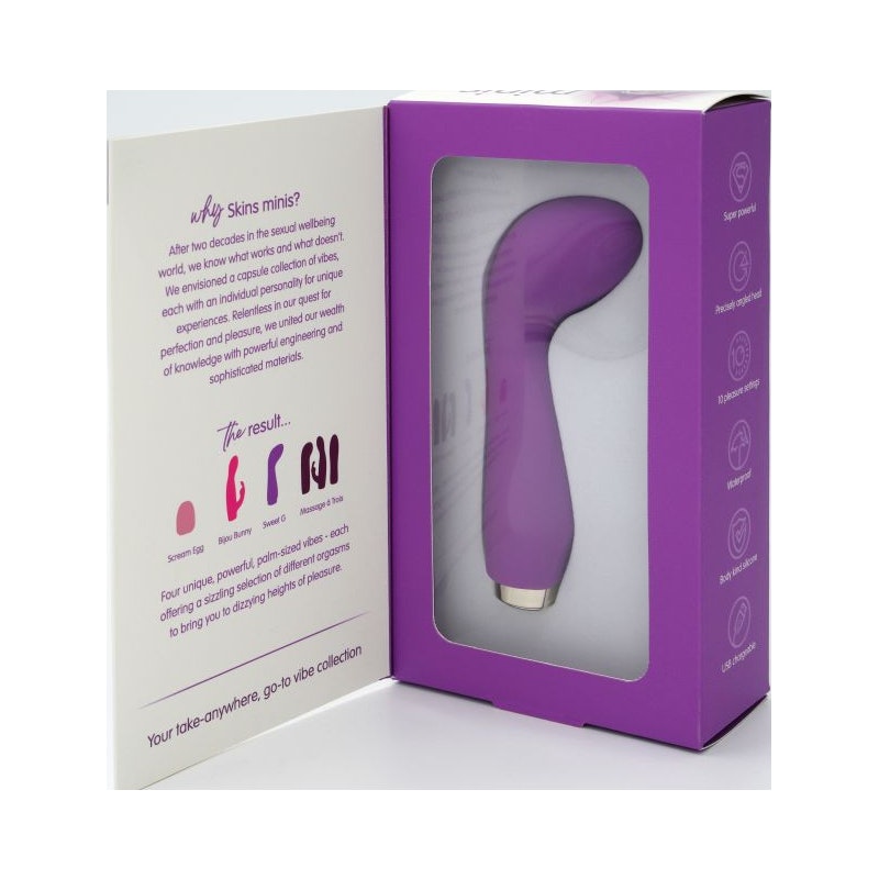 Skins Minis Vibrator The Rechargeable Sweet G Purple