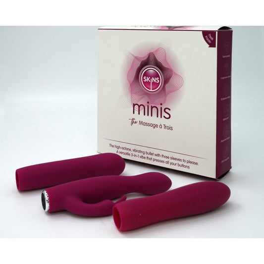 Skins Minis 3 in 1 Vibrator Kit Massage A Trois