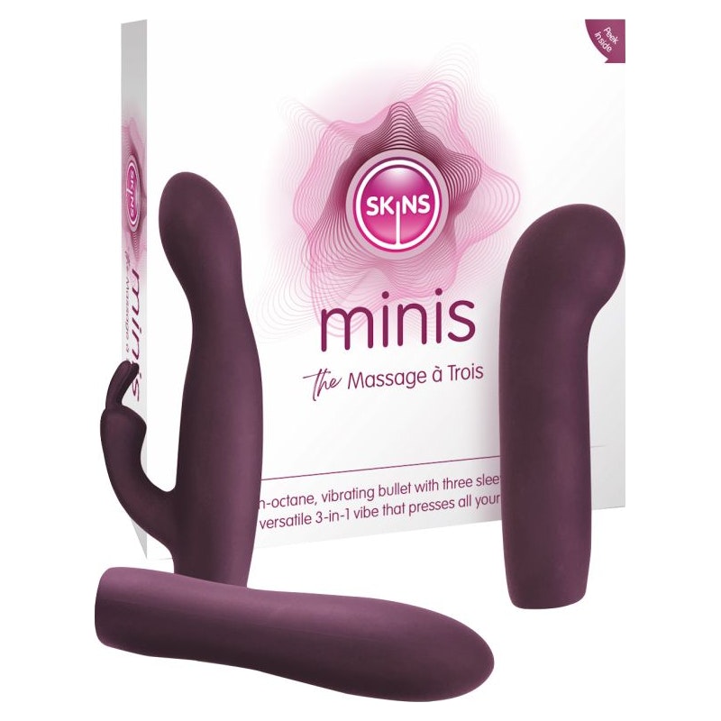 Skins Minis 3 in 1 Vibrator Kit Massage A Trois