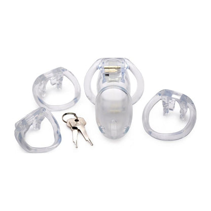 Clear Captor Chastity Cage Large Clear