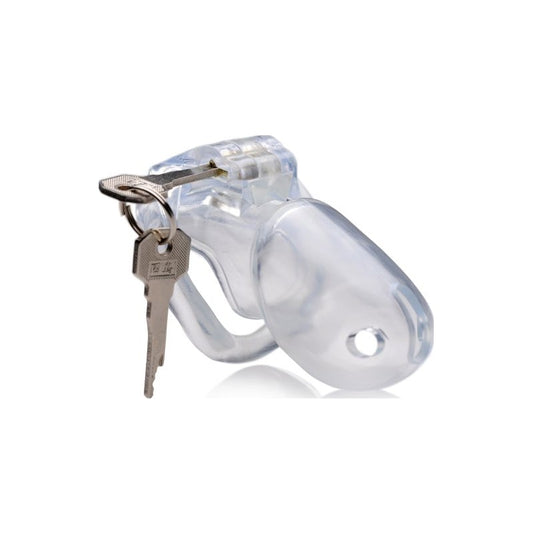 Clear Captor Chastity Cage Large Clear