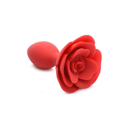 Rose Silicone Butt Plug Booty Bloom Red Large