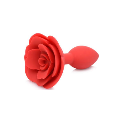 Rose Silicone Butt Plug Booty Bloom Red Medium