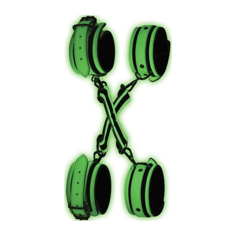 Kink In the Dark Glowing Hog Tie Set Fluro Green