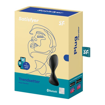 Satisfyer Trendsetter Butt Plug Vibrating App Connect Black