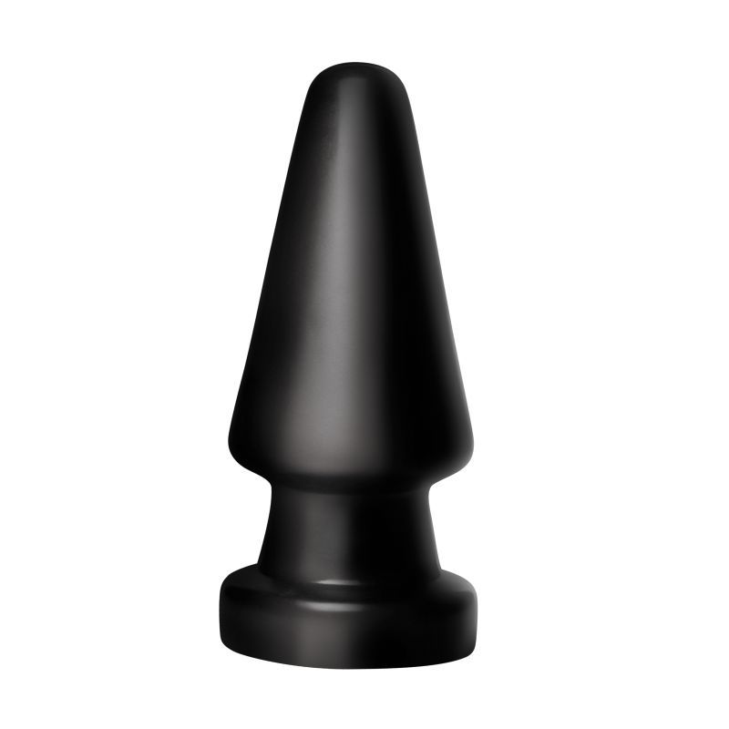 Front view of the Ass Max smooth plug and broad base