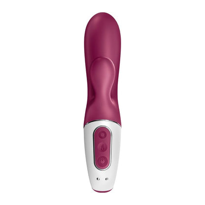 Satisfyer Hot Bunny Connect App Warming Vibrator Burgundy