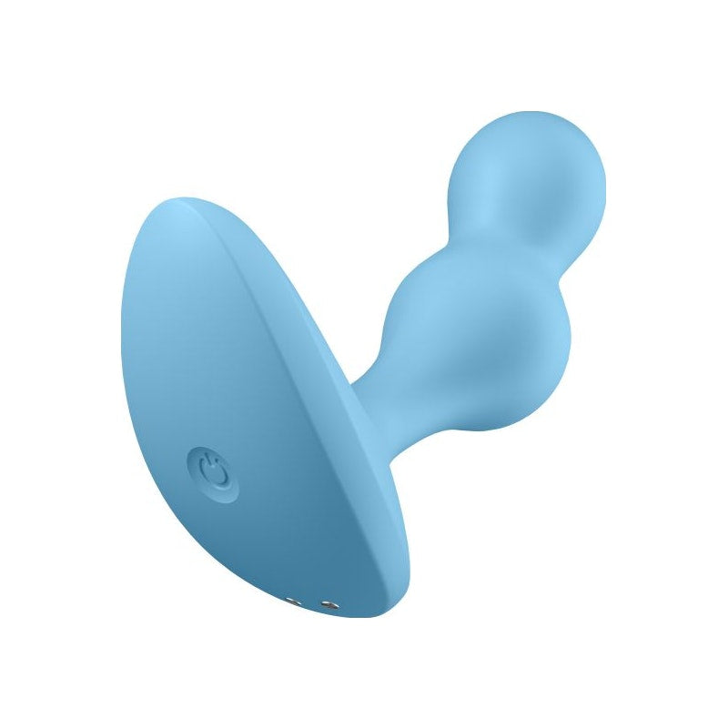 Satisfyer Deep Diver Butt Plug Vibrating Connect App Blue