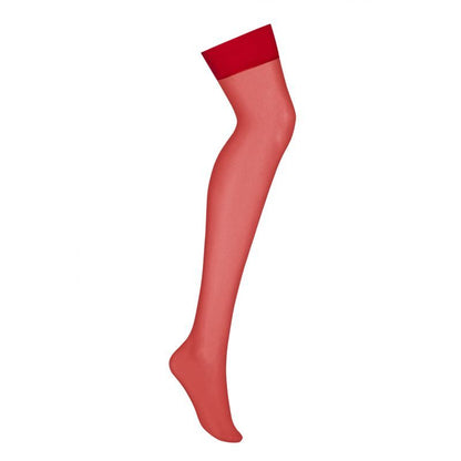 S800 Sheer Stockings Red Small/Medium Red