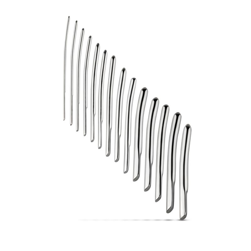 Single Ended Penis Sound Dilator Set 14 Piece Set by Sinner