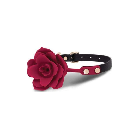 Secret Kisses Rosegasm Bloom Silicone Gag Burgundy