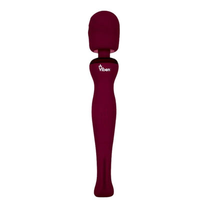 Viben Sultry Rechargeable Wand Massager Ruby Burgundy