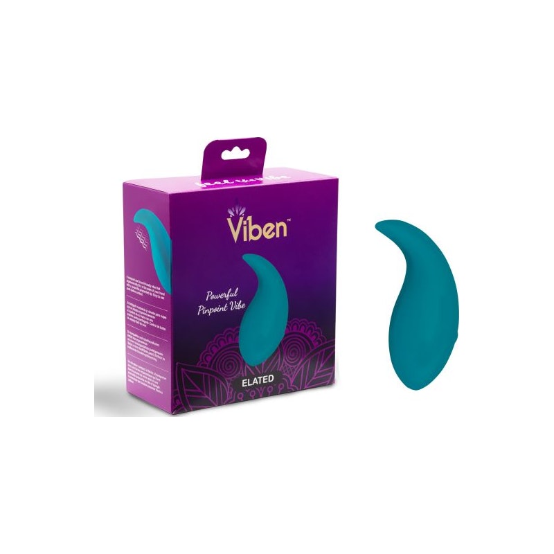 Viben Elated Pinpoint Rechargeable Vibe Ocean Aqua