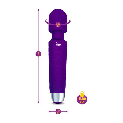 Viben Tempest Travel Wand Massager Violet Violet