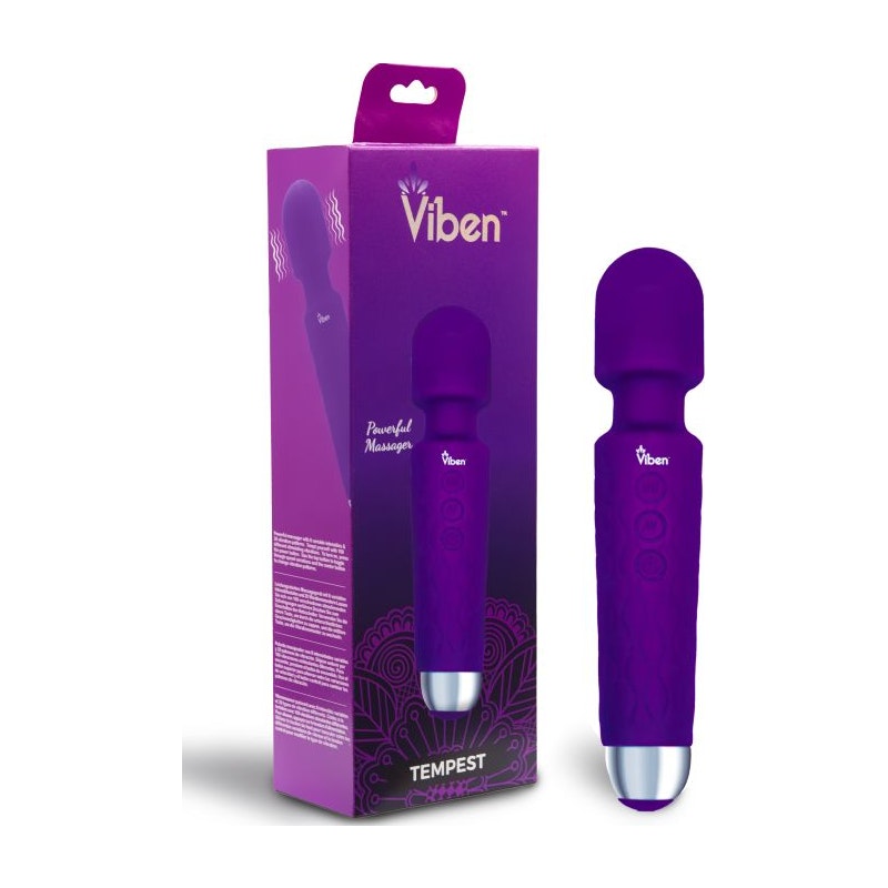 Viben Tempest Travel Wand Massager Violet Violet