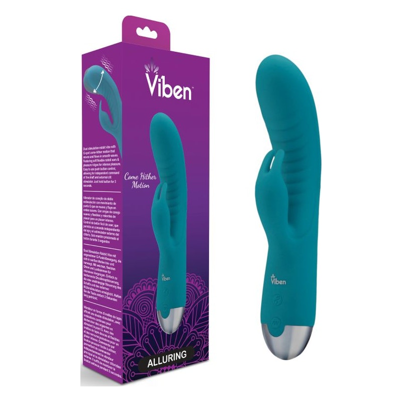 Viben Alluring Come Hither Rabbit Vibe Ocean Aqua