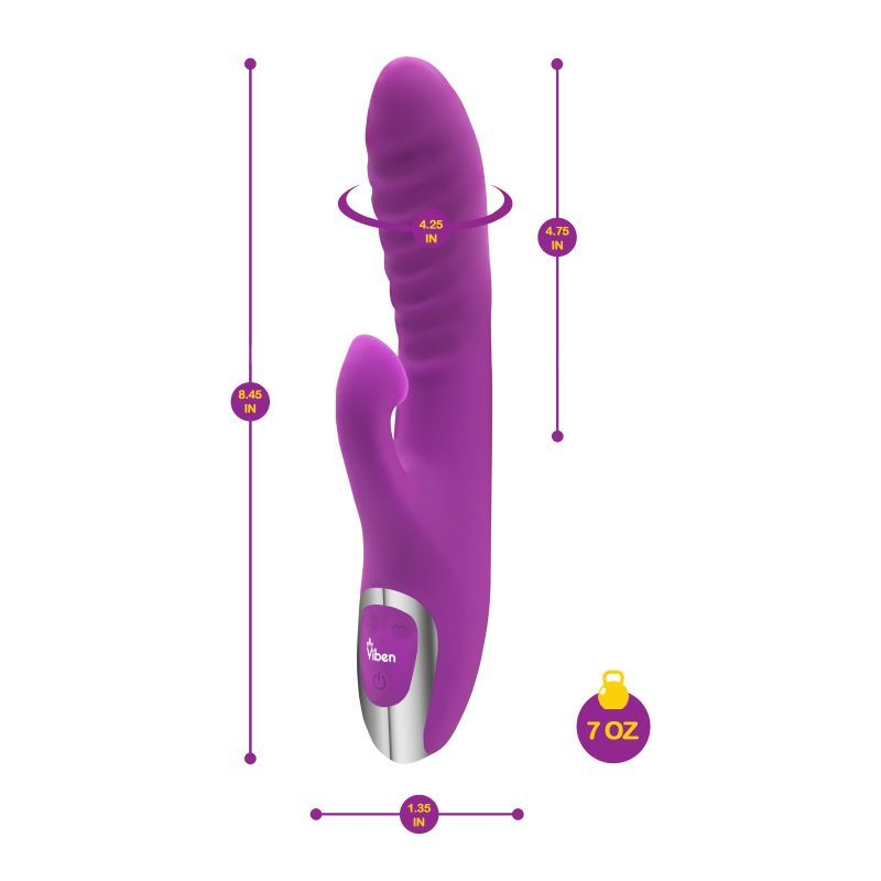 Viben Frenzy Suction Rabbit Vibrator Purple