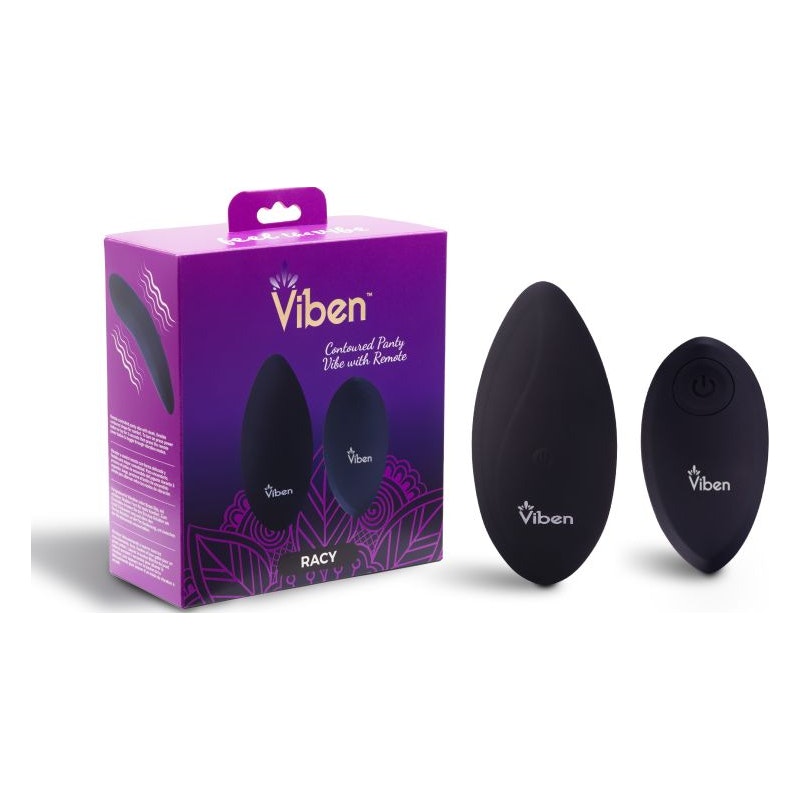 Viben Racy Multi Function Panty Vibe w Remote Black