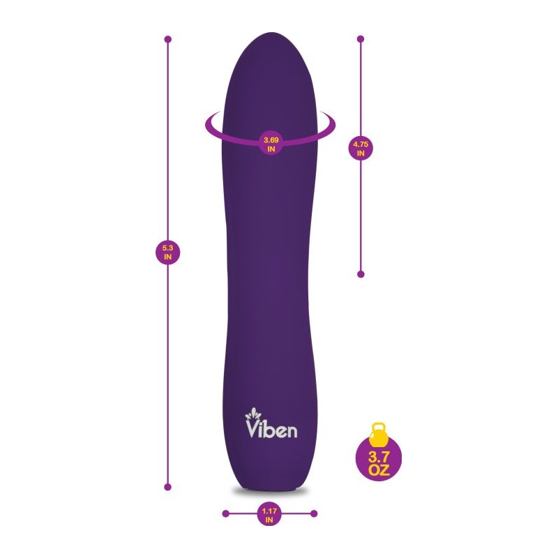 Viben Vivacious Rumble Motor Rechargeable Bullet Violet