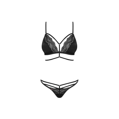 Diyosa 2 Pc Set Black Large/Extra Large by Obsessive Lingerie