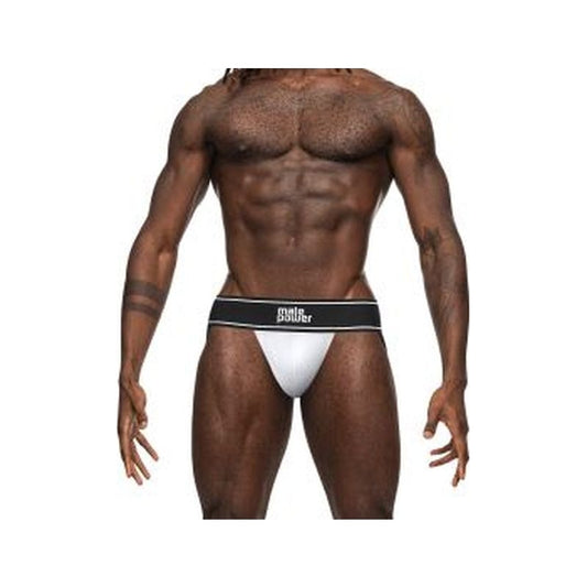 Male Power Modal Rib Jock White Small/Medium