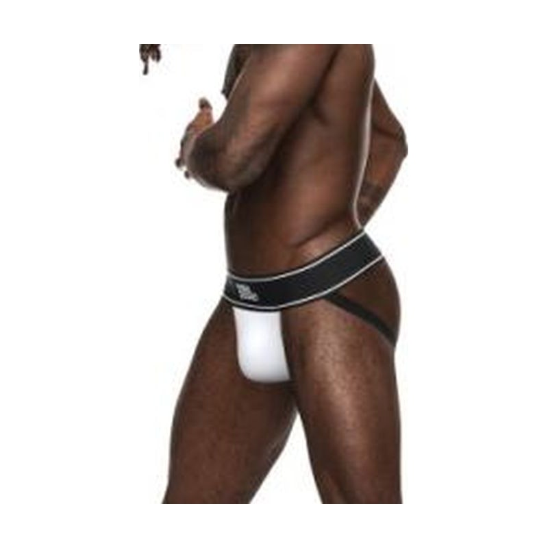 Male Power Modal Rib Jock White Large/Extra Large