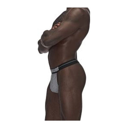 Male Power Sexagon Micro V Thong Grey Small/Medium