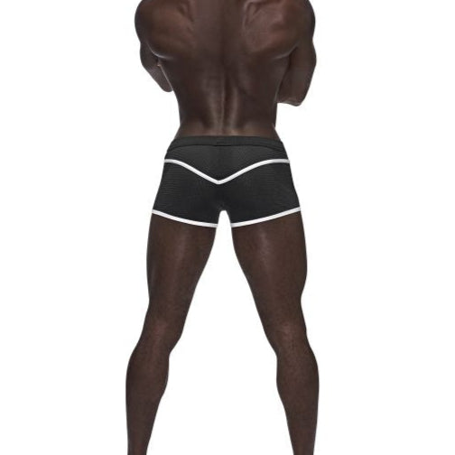 Male Power Sport Mesh Mini Short – Cool Mesh, Stay-Put Waist