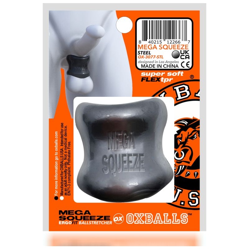 Mega Squeeze Ergofit Ball Stretcher Steel One Size Grey