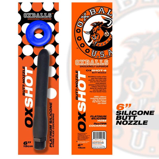 Oxshot Butt Nozzle 6in Shower Hose One Size OxBalls