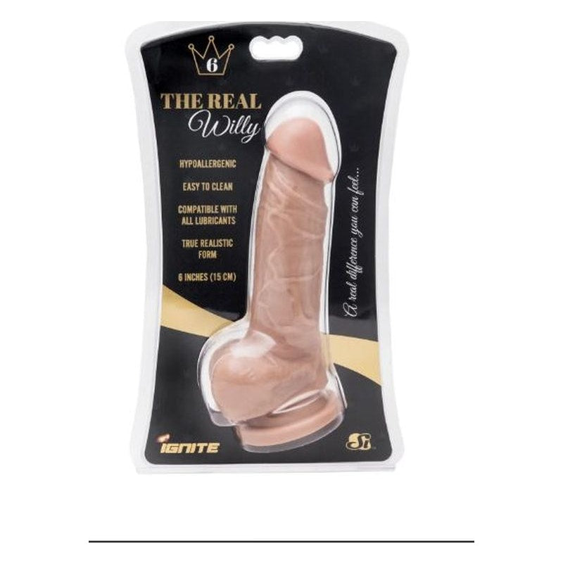 The Real Willy 6in Dildo Vanilla Vanilla