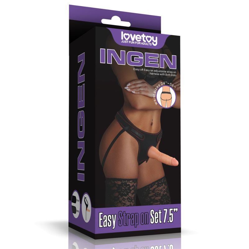 Lovetoy Strap On Set 7.5" With Easy Fit Harness | The Love Shop