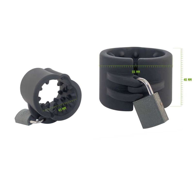 Brutus Cruncher measurement diagram showing 43mm inner diameter, 55mm outer diameter and 40mm height