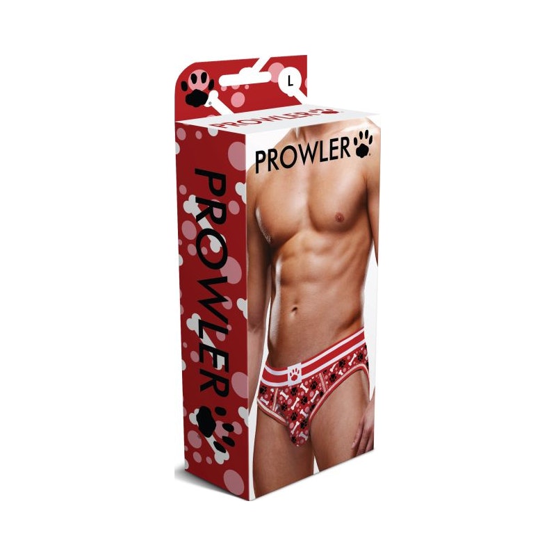 Prowler Red Paw Open Back Brief Large Red