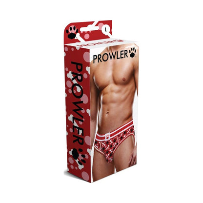 Prowler Red Paw Open Back Brief Large Red