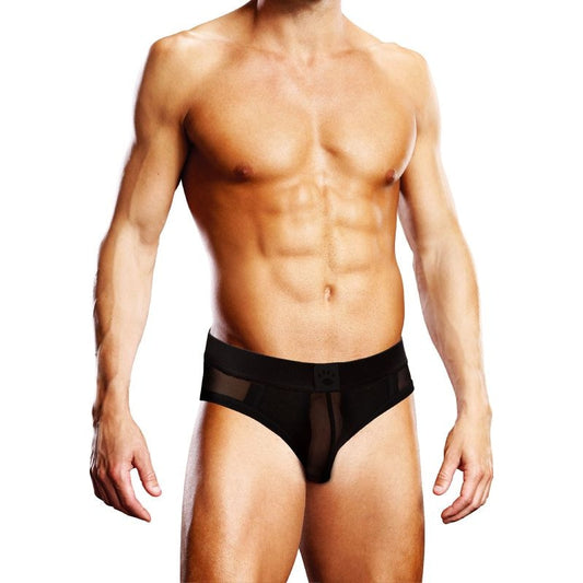 Prowler Mesh Open Back Brief Black Small