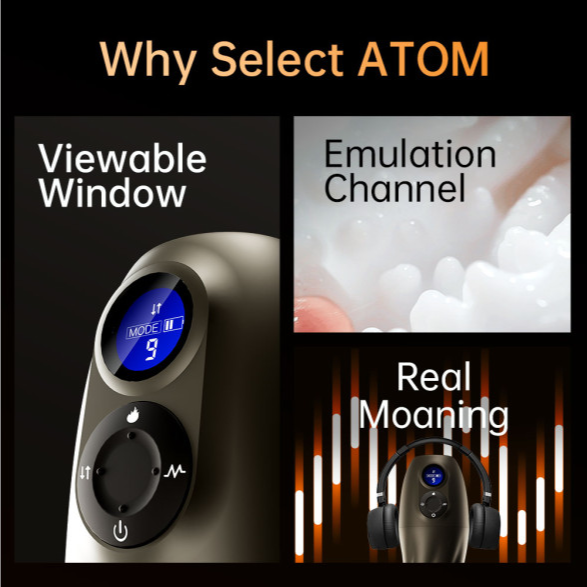 Atom Electronic Masturbator - Rechargeable Pleasure Machine