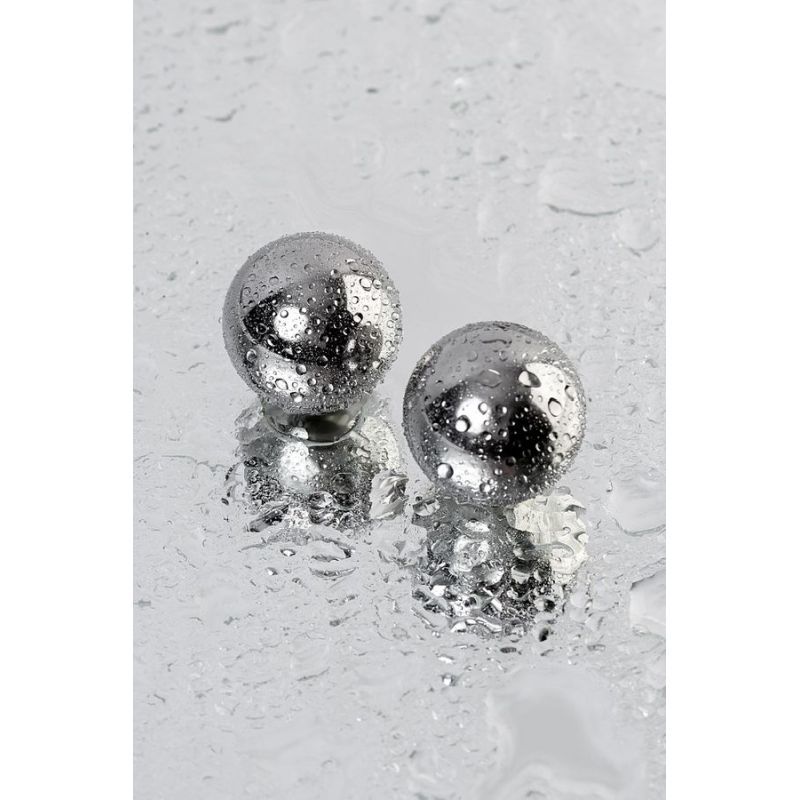 Silver Metal 2 Pc Vaginal Balls 2.5cm Silver