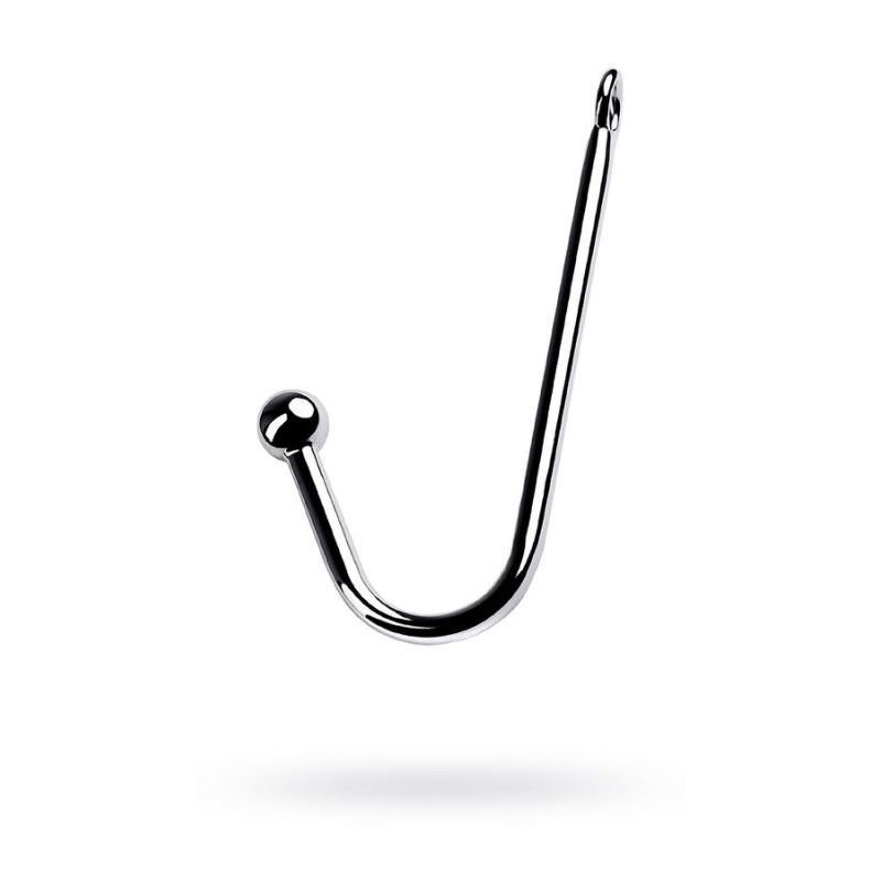 Silver Metal Anal Hook with Ball