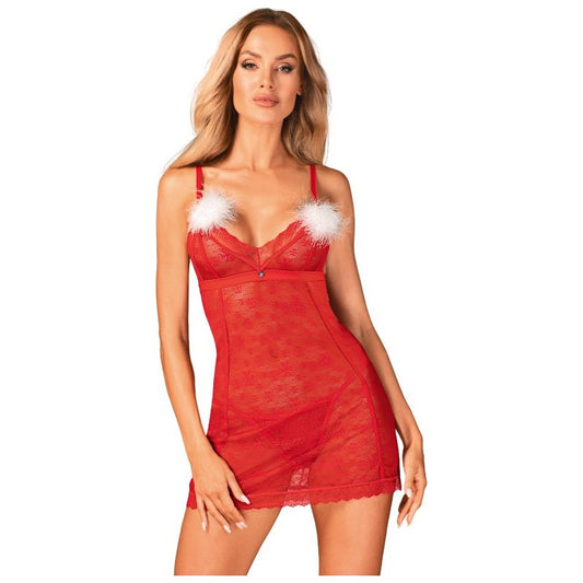 Claussica 2 Pc Christmas Set Medium/Large Red