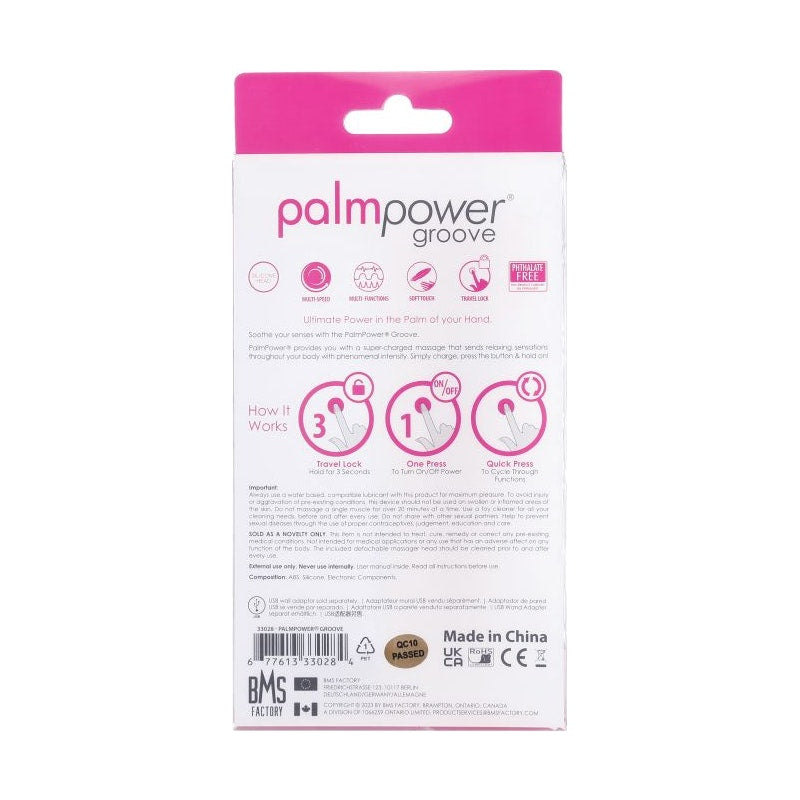 PalmPower Groove Mini Portable Wand Fuchsia