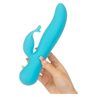 Kissing Swan Rabbit Vibrator Blue