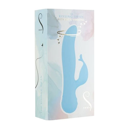 Kissing Swan Rabbit Vibrator Blue