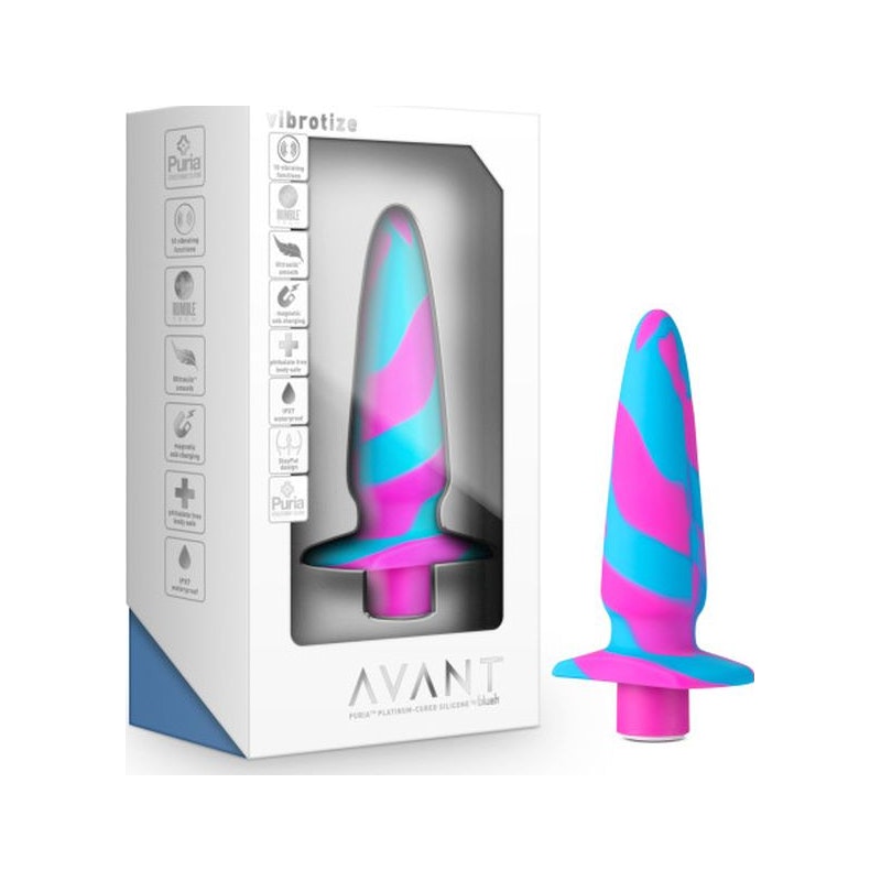 Avant Vibrotize Silicone Mini Anal Vibe Fuchsia Pink