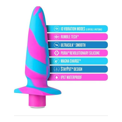 Avant Vibrotize Silicone Mini Anal Vibe Fuchsia Pink